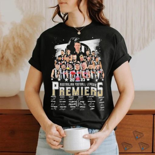 2023 AFL Premiers Collingwood Magpies Signatures Shirt