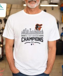 2023 Al East Division Champions Baltimore Orioles Skyline Players Name Shirt