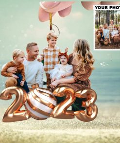 2023 Christmas Photo Ornament   Personalized Photo Mica Ornament   Christmas Gift For Family Member