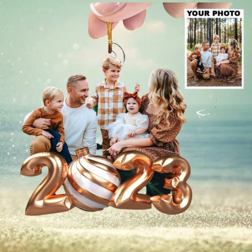 2023 Christmas Photo Ornament   Personalized Photo Mica Ornament   Christmas Gift For Family Member