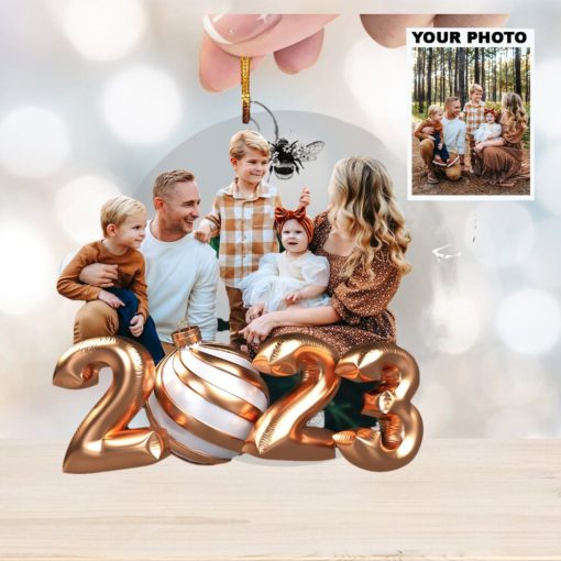 2023 Christmas Photo Ornament   Personalized Photo Mica Ornament   Christmas Gift For Family Member