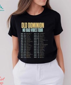 2023 Old Dominion No Bad Vibes Tour Vintage Concert Shirt For True Fans Merch Fan Gift Classic Shirt