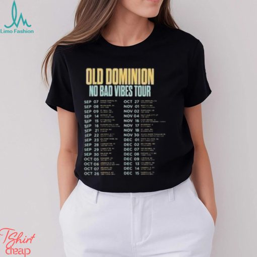 2023 Old Dominion No Bad Vibes Tour Vintage Concert Shirt For True Fans Merch Fan Gift Classic Shirt