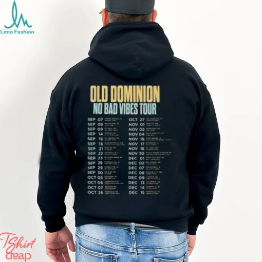 2023 Old Dominion No Bad Vibes Tour Vintage Concert Shirt For True Fans Merch Fan Gift Classic Shirt