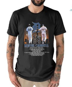 24 Miguel Cabrera Detroit Tigers 2008 2023 Signatures Shirt