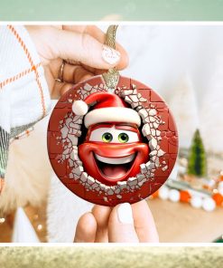 26 Files 3D Cartoon Movie Christmas Break Through Ornament Sublimation PNG, Christmas Round Ornament PNG