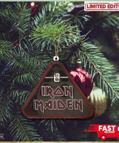 2D Iron Maiden Triangle Logo New Autumn Merch Store 2023 Christmas Tree Decorations Ornament