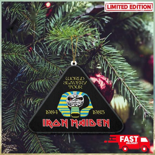 2D Iron Maiden World Slavery Tour 1984 1985 New Autumn Merch Store Christmas Gift 2023 Holiday Ornament