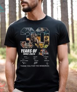 30 Years Of 1993 – 2023 Jurassic World Thank You For The Memories Unisex T Shirt