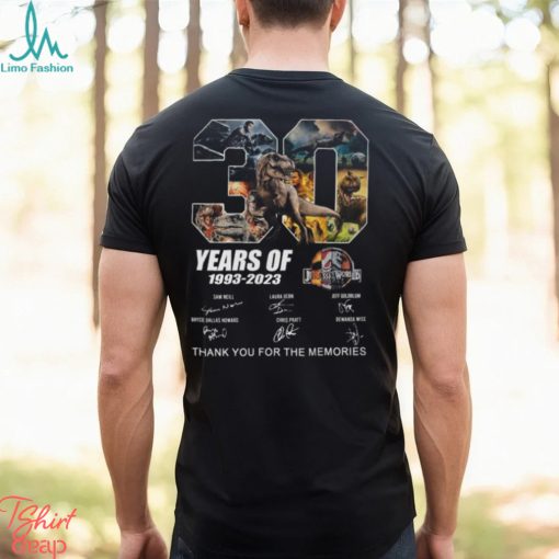 30 Years Of 1993 – 2023 Jurassic World Thank You For The Memories Unisex T Shirt