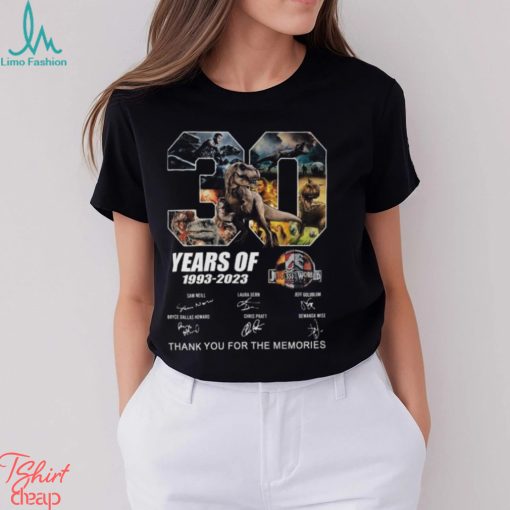 30 Years Of 1993 – 2023 Jurassic World Thank You For The Memories Unisex T Shirt