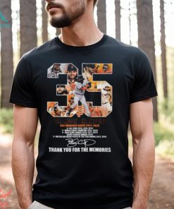 35 Brandon Crawford San Francisco Giants 2011 – 2023 Thank You For The Memories T Shirt