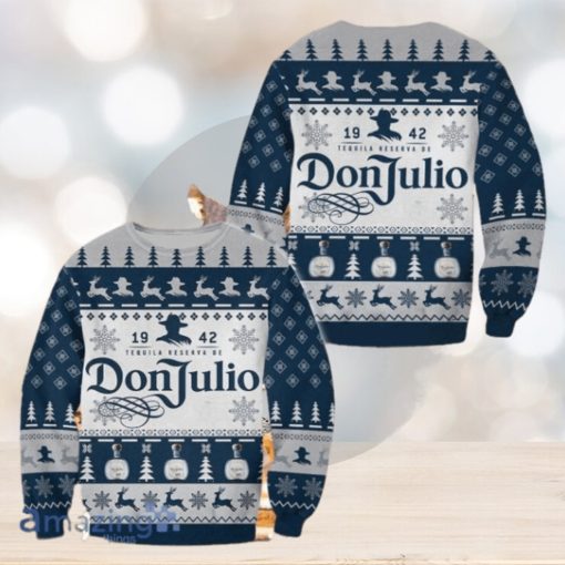 3D Don Julio Tequila Reservade 1942 Ugly Sweater Christmas Style Gift For Men And Women