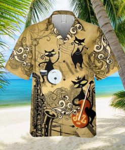 3D Hawaiian Shirt For Cat Lovers Showcasing Unique Print