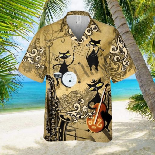 3D Hawaiian Shirt For Cat Lovers Showcasing Unique Print