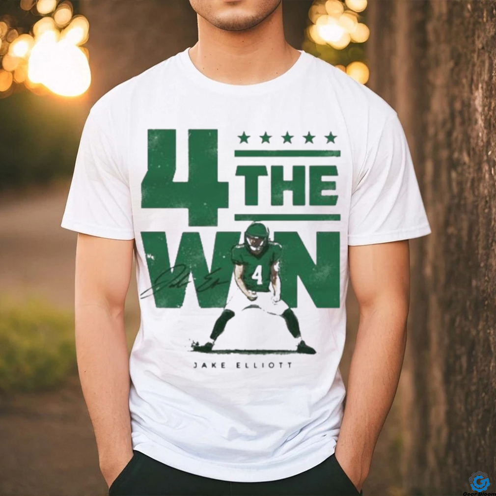 4 The Win Jake Elliott Win G Signature T Shirt - Limotees