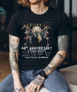 40Th Anniversary 1983 2023 Dave Mustaine James Lomenzo Kiko Loureiro Dirk Verbeuren Thank You For The Memories Shirt, hoodie, sweater, long sleeve and tank top 40Th Anniversary 1983 2023 Dave Mustaine James Lomenzo Kiko Loureiro Dirk Verbeuren Thank You For The Memories Shirt