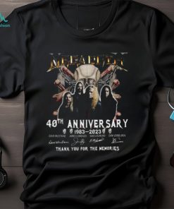 40Th Anniversary 1983 2023 Dave Mustaine James Lomenzo Kiko Loureiro Dirk Verbeuren Thank You For The Memories Shirt, hoodie, sweater, long sleeve and tank top 40Th Anniversary 1983 2023 Dave Mustaine James Lomenzo Kiko Loureiro Dirk Verbeuren Thank You For The Memories Shirt