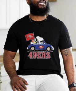 49ers Peanuts Snoopy And Woodstock Drive Car Shirt