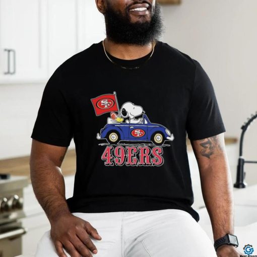 49ers Peanuts Snoopy And Woodstock Drive Car Shirt