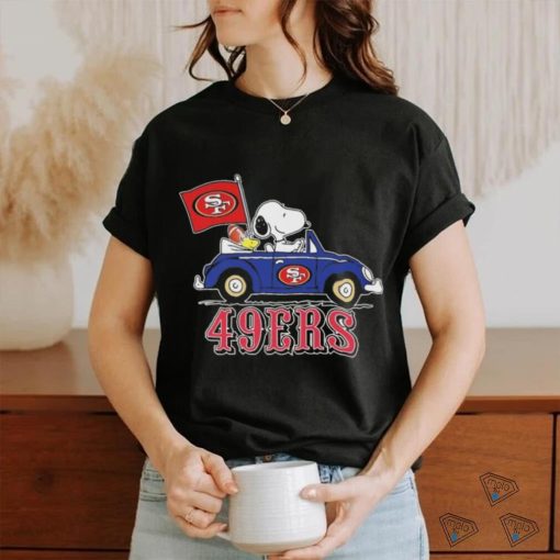 49ers Peanuts Snoopy And Woodstock Drive Car Shirt