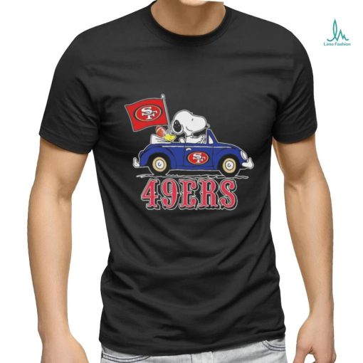 49ers Peanuts Snoopy And Woodstock Drive Car Shirt