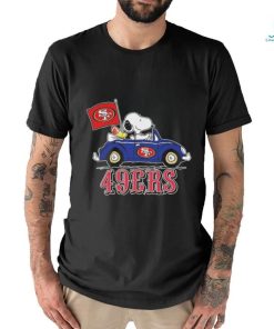 49ers Peanuts Snoopy And Woodstock Drive Car Shirt