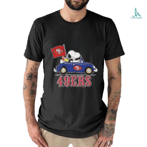 49ers Peanuts Snoopy And Woodstock Drive Car Shirt