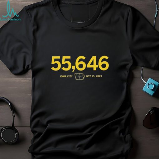 55,646 Iowa Basketball Crossover At Kinnick Stadium Shirt