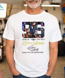 56 Years Of 1967 2023 Keith Urban Thank You For The Memories Shirt Vintage 90S Hoodie T Shirt
