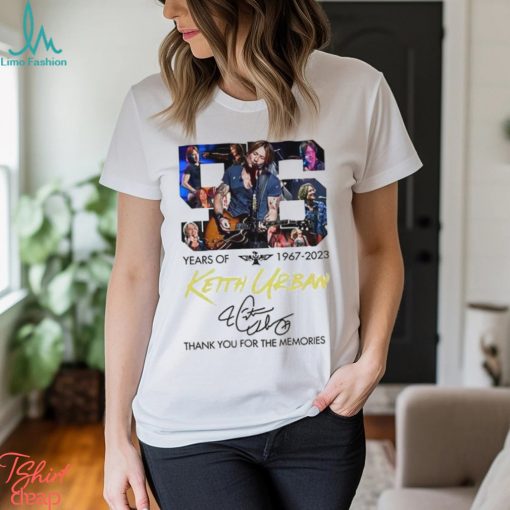 56 Years Of 1967 2023 Keith Urban Thank You For The Memories Shirt Vintage 90S Hoodie T Shirt