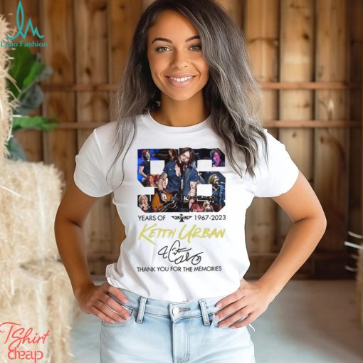 56 Years Of 1967 2023 Keith Urban Thank You For The Memories Shirt Vintage 90S Hoodie T Shirt