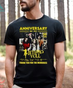 56th Anniversary 1967 – 2023 Jethro Tull Thank You For The Memories Unisex T Shirt