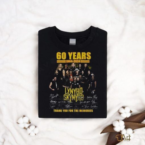 60 Years 1964 – 2024 Lynrd Skynyrd Thank You For The Memories T Shirt