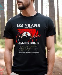 62 Years 1962 – 2024 James Bond Thank You For The Memories Unisex T Shirt