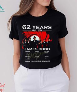62 Years 1962 – 2024 James Bond Thank You For The Memories Unisex T Shirt