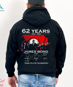 62 Years 1962 – 2024 James Bond Thank You For The Memories Unisex T Shirt