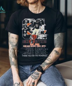 81 Years Of Dick Butkus 1942 – 2023 Chicago Bears 1965 – 1973 Thank You For The Memories Signature T Shirts