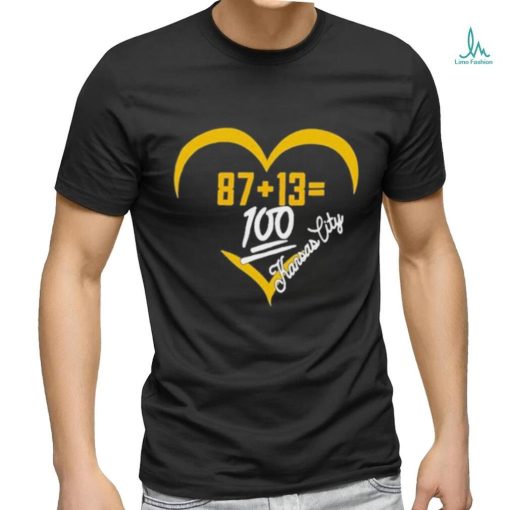 87+13=100 Kansas city shirt
