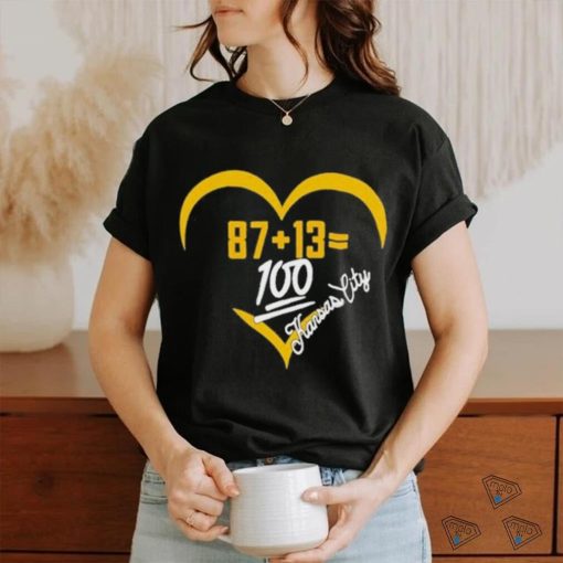 87+13=100 Kansas city shirt