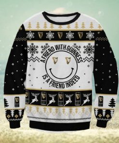 A Friend With Guinness Ugly Sweater Printed New Gift For Men And Women