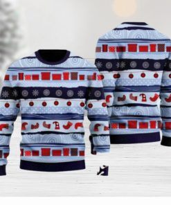 A Little Bit Fa La Funny Pattern Ugly Christmas Sweater Gift Knitting Sweater