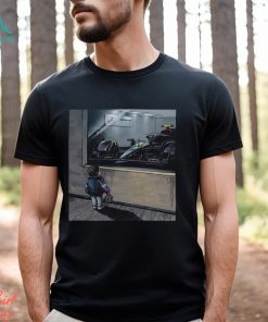 A Little Boy With The Passion With Lewis Hamilton Racing Car Mercedes AMG F1 Unisex T shirt