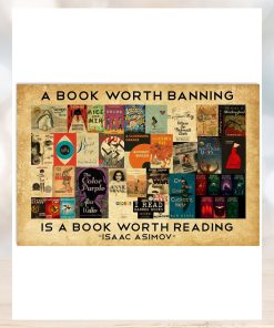 A book worth banning  Book Lover Horizontal Poster