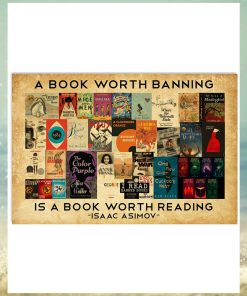 A book worth banning Book Lover Horizontal Poster