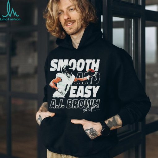 A.j. Brown Philadelphia Smooth And Easy Signature T shirts