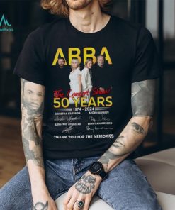 ABBA The Concert Show 50 Years 1974 2024 Thank You For The Memories Unisex T Shirt