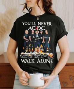 AC DC Loves Fall You’ll Never Walk Alone Signatures Shirt