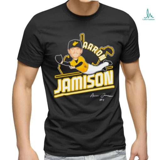Aaron Jamison West Virginia University cartoon 2023 shirt