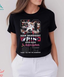 Adam Wainwright Waino 2005 – 2023 St Louis Cardinals Thank You For The Memories T Shirt